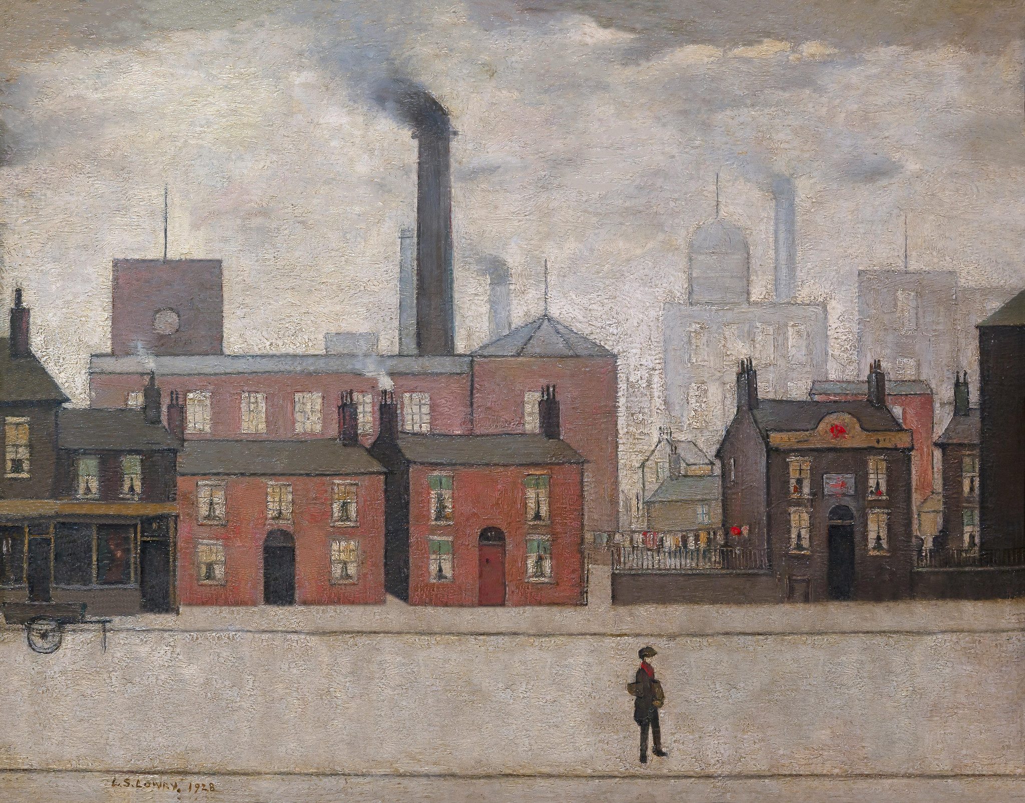 Digital artist Quentin Devine was commissioned by Samsung to take some of the issues concerning the Gen-Z audience to reimagine historical artworks as if they had been drawn today. Lowry’s acclaimed ‘Coming Home from the Mill’ (1928) is reconfigured to show a single worker reflecting the change in working patterns and again highlighting the issue of isolation.